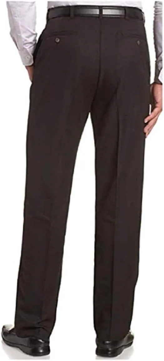 Haggar Men's Classic Fit Premium Non-Iron Pant Hidden Comfort Waist