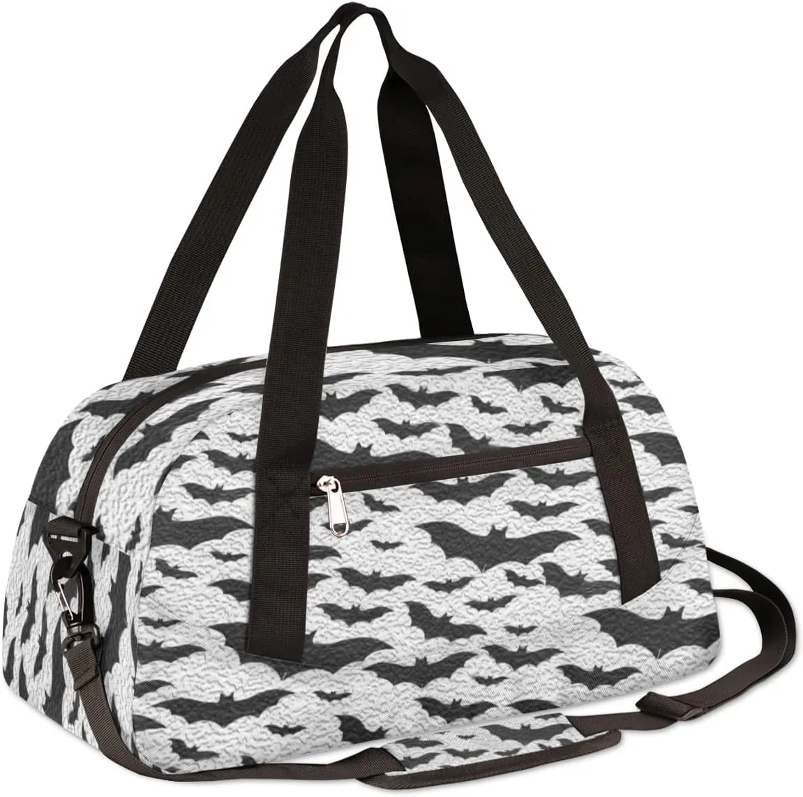 Halloween Kids Duffel Bag for Girls Boys Teens, Halloween Oil Painting Dance Bag Overnight Small Duffel Bag Carry On Weekend Sports Gym Travel Bag for School Practice Gymnastics Ballet