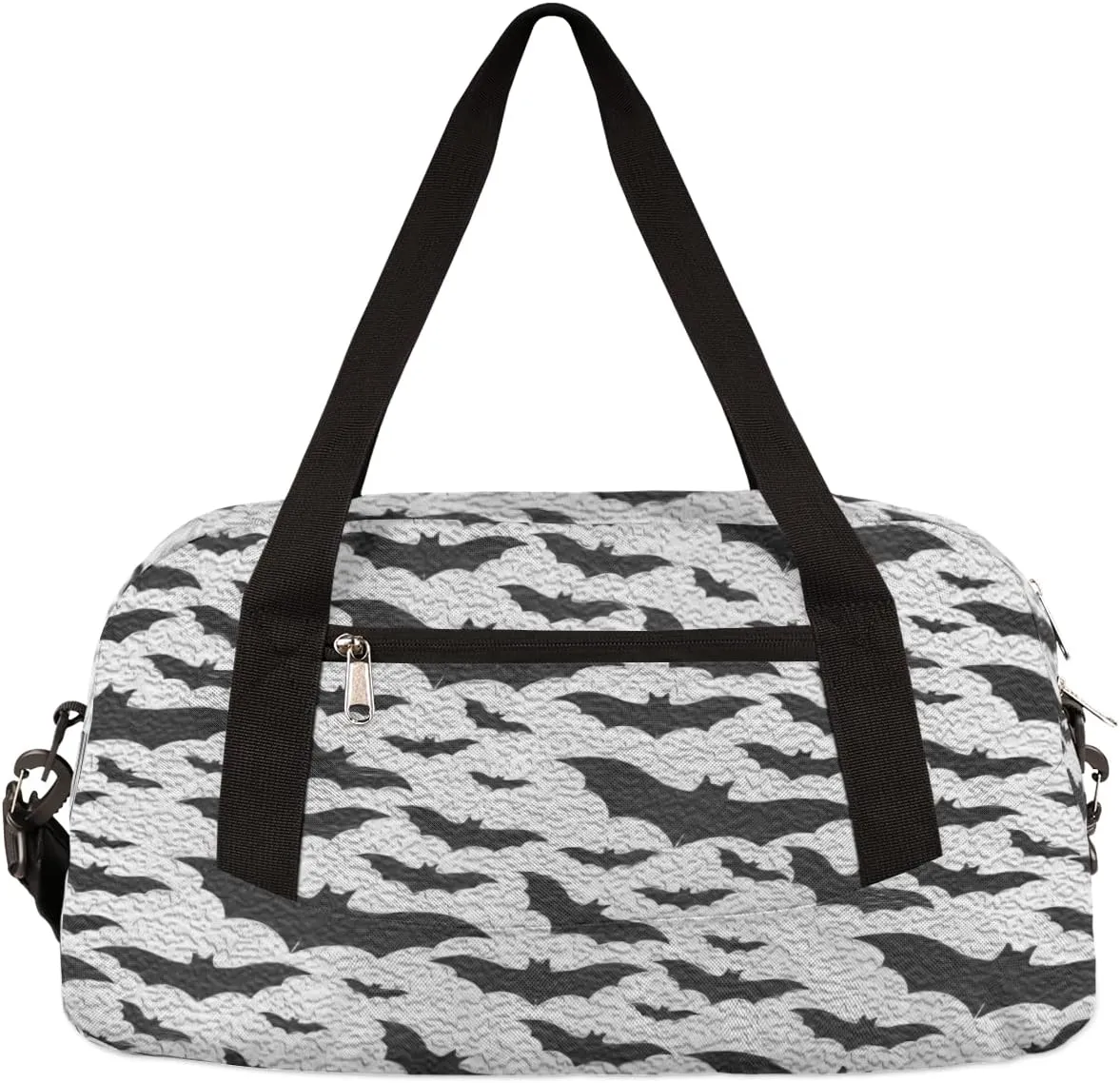 Halloween Kids Duffel Bag for Girls Boys Teens, Halloween Oil Painting Dance Bag Overnight Small Duffel Bag Carry On Weekend Sports Gym Travel Bag for School Practice Gymnastics Ballet