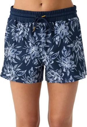 Hang Ten Womens Dockside Quick Dry Shorts - Hybrid Water Resistant Shorts for Women with Elastic Adjustable Waist