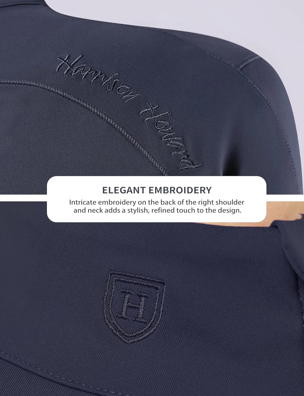 Harrison Howard Women's Lightweight Athletic Jacket With Long-Sleeve and Full Zip Warm Equestrian Horse Riding Jacket