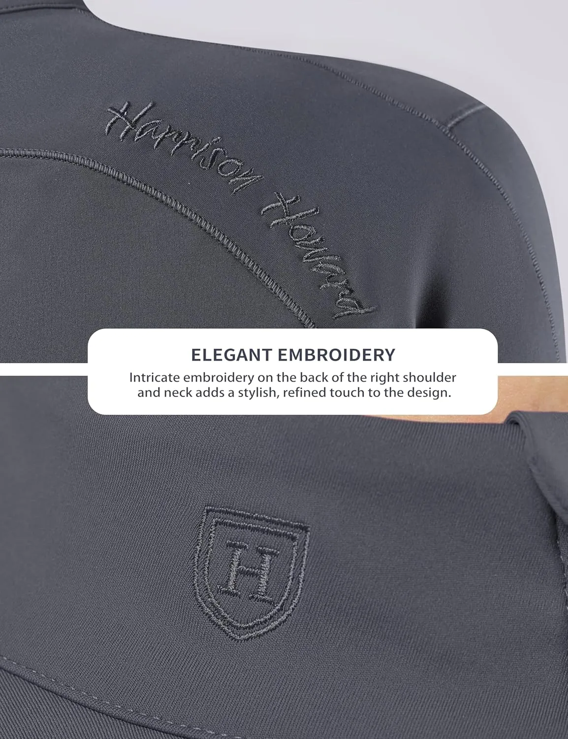 Harrison Howard Women's Lightweight Athletic Jacket With Long-Sleeve and Full Zip Warm Equestrian Horse Riding Jacket