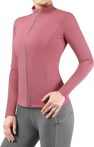 Harrison Howard Women's Lightweight Athletic Jacket With Long-Sleeve and Full Zip Warm Equestrian Horse Riding Jacket