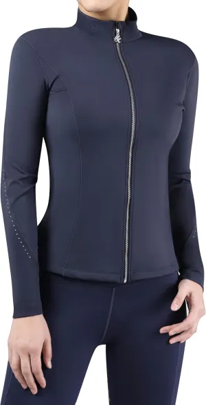 Harrison Howard Women's Lightweight Athletic Jacket With Long-Sleeve and Full Zip Warm Equestrian Horse Riding Jacket