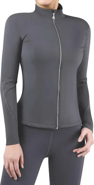Harrison Howard Women's Lightweight Athletic Jacket With Long-Sleeve and Full Zip Warm Equestrian Horse Riding Jacket