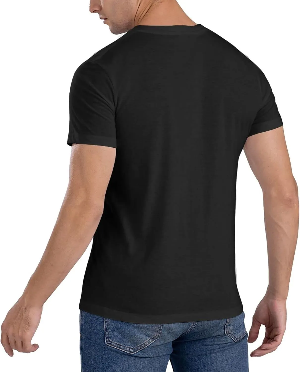Hayden Music Christensen T-Shirts Men's Shirt Cotton Casual Short Sleeve Fit Summer Crew Neck Tees Black