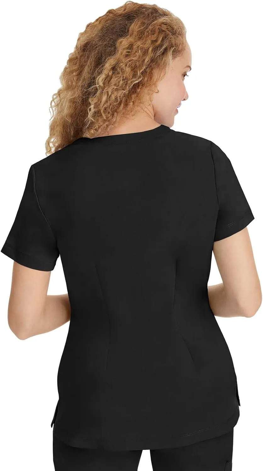 Healing Hands Scrubs for Women Jill Scrub Top V-Neck Modern Fit with 2 Patch Pockets and 2-Way Stretch Fabric 2320