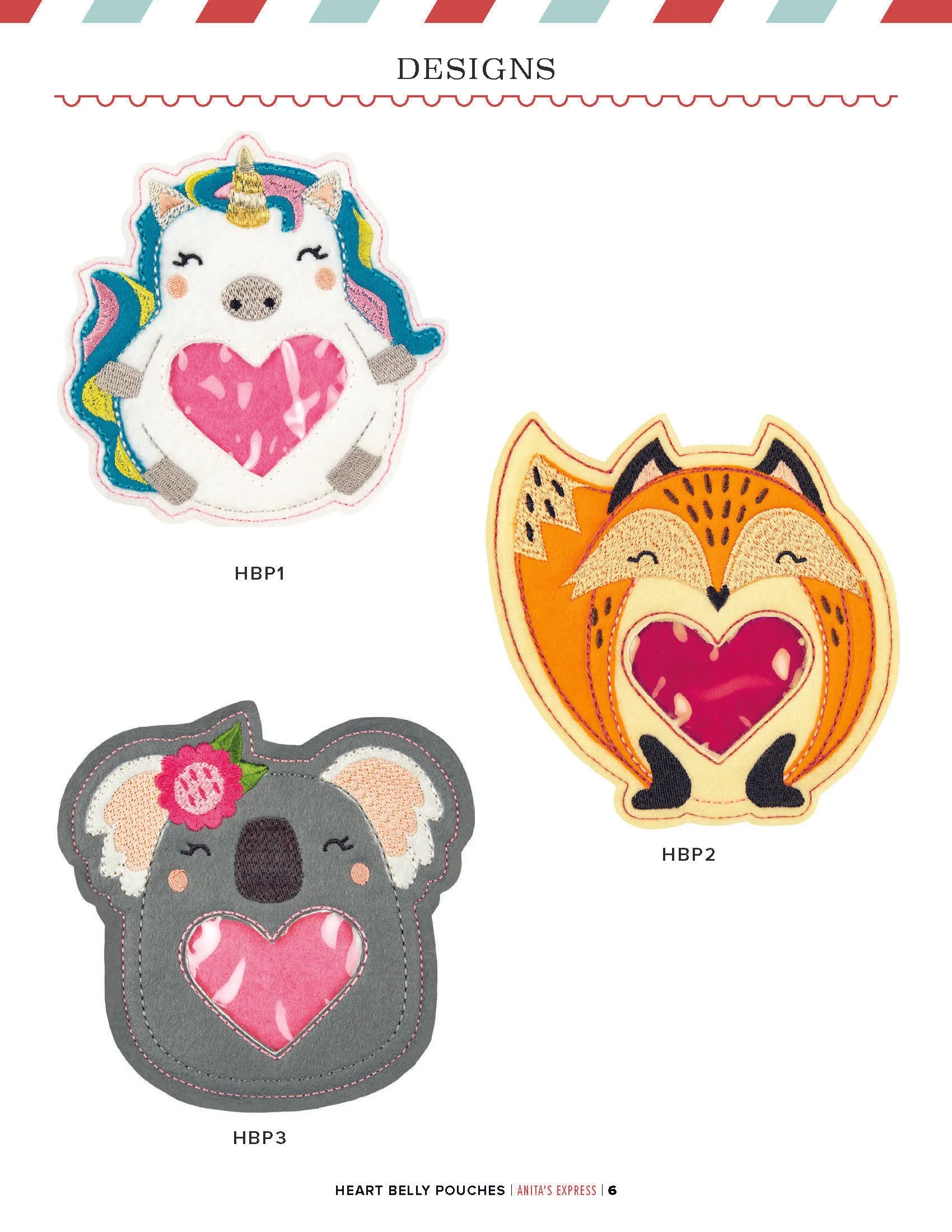Heart Belly Pouches