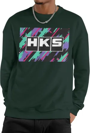 Hks Japanese Aftermarked Car Parts Sweatshirt Unisex Crew Neck Sweatshirt Casual