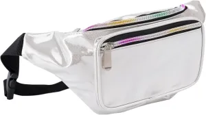 Holographic 80s 90S Rave Stars Neon Transparent Gravel Fanny Pack for Women - Great Waist Pack for Games, Concerts, Rave, Festival, Travel