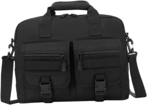 HOMSFOU Simple Design Man's Briefcase Durable Nylon Laptop Shoulder Bag for Travel