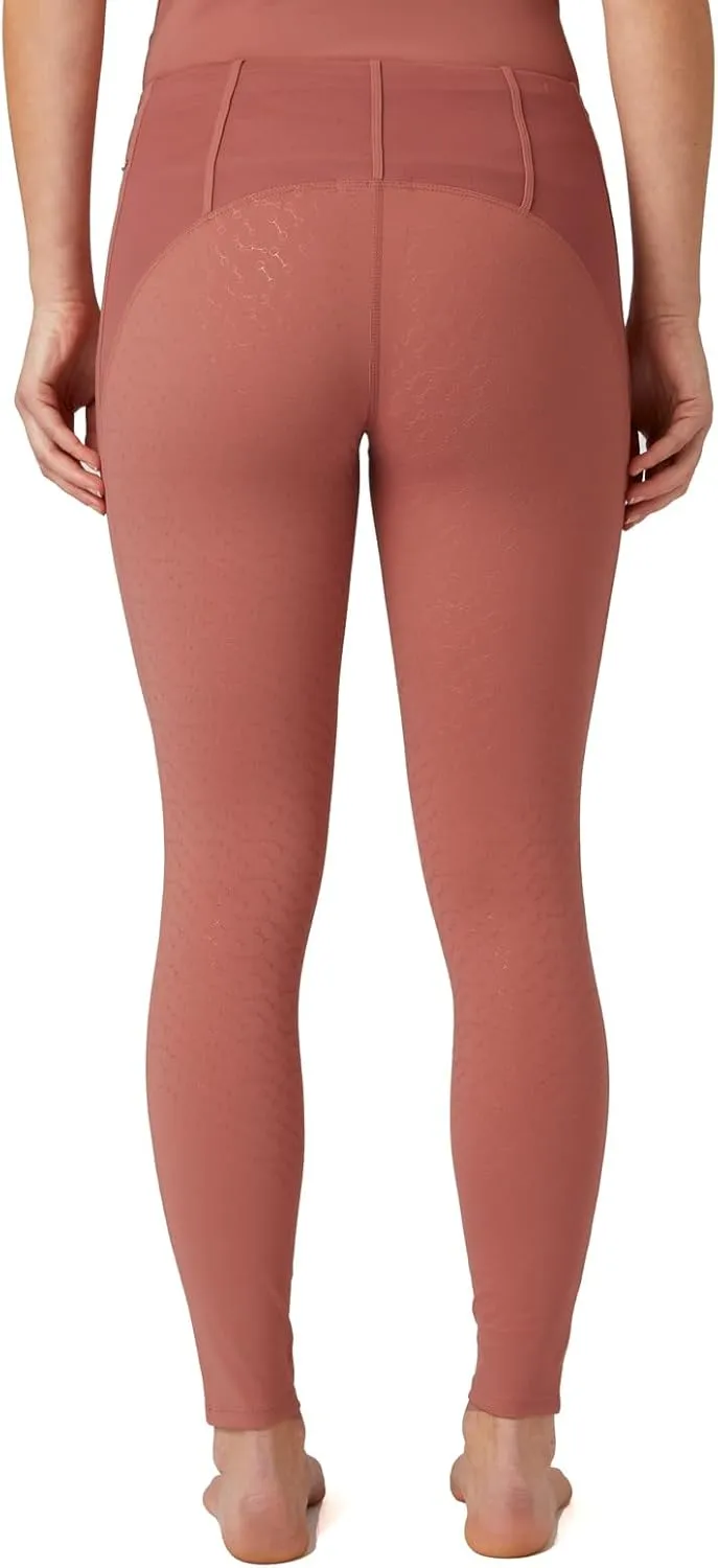 HORZE Ciandra Women's Moisture-Wicking Full Seat Riding Tights with Phone Pocket, UV Protection