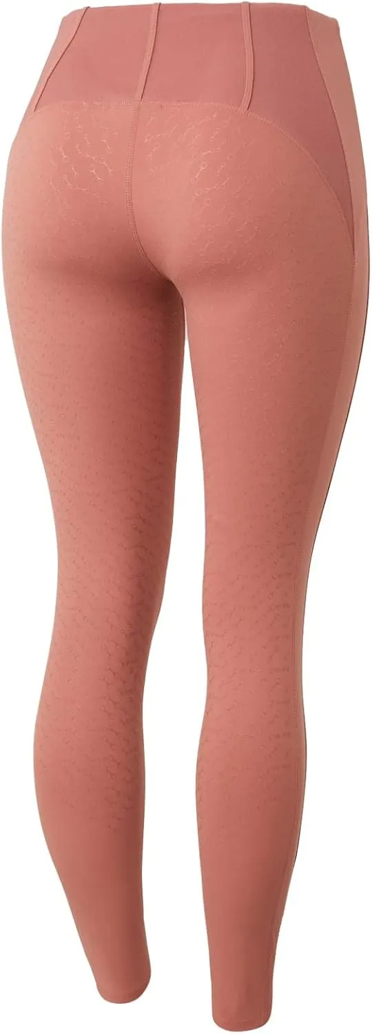 HORZE Ciandra Women's Moisture-Wicking Full Seat Riding Tights with Phone Pocket, UV Protection