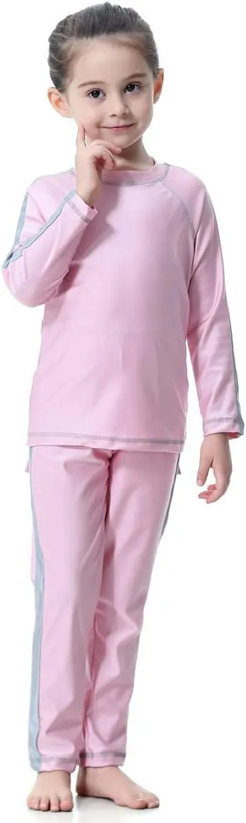 IBTOM CASTLE Kids Girls Modest Swimwear Swimsuit Burkini Long Sleeves Shirts Pants Hijab Islamic Muslim ​Bathing Suit