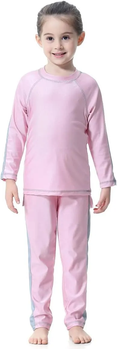 IBTOM CASTLE Kids Girls Modest Swimwear Swimsuit Burkini Long Sleeves Shirts Pants Hijab Islamic Muslim ​Bathing Suit