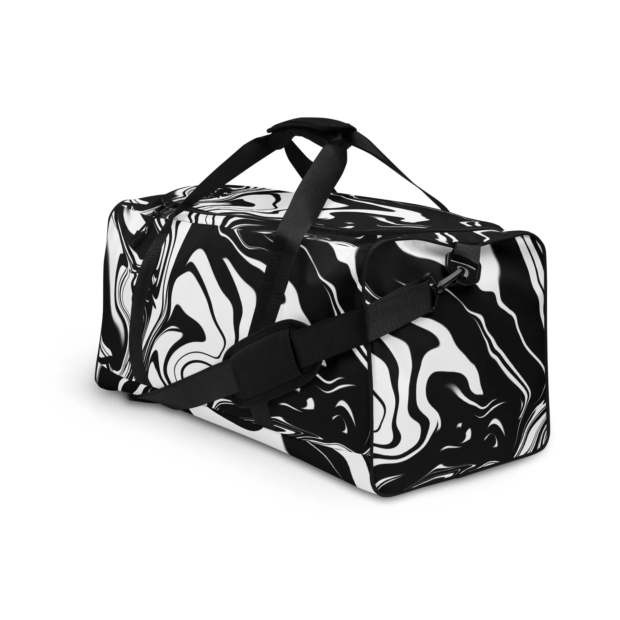 Illusions Psychadelic Black & White Duffle bag