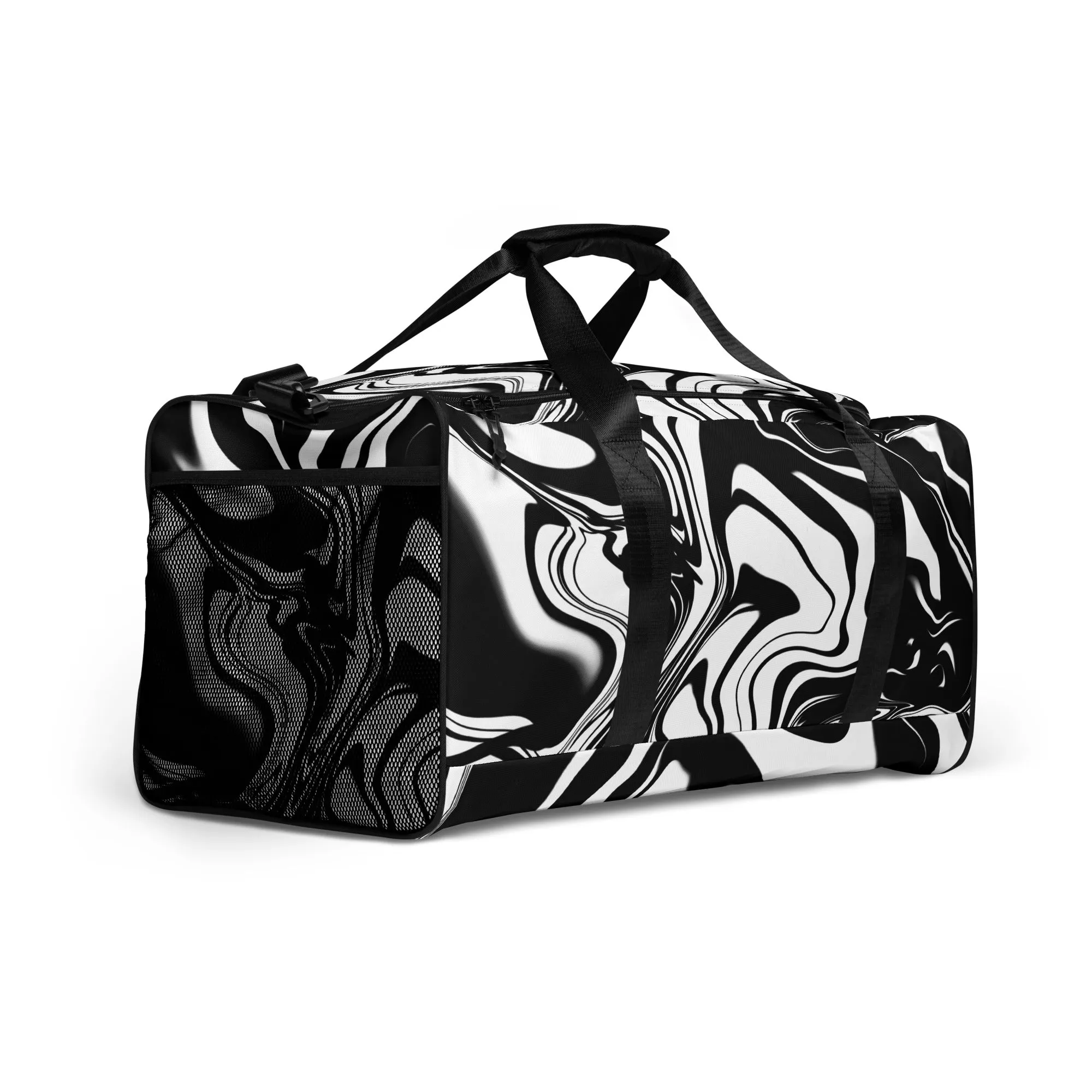 Illusions Psychadelic Black & White Duffle bag
