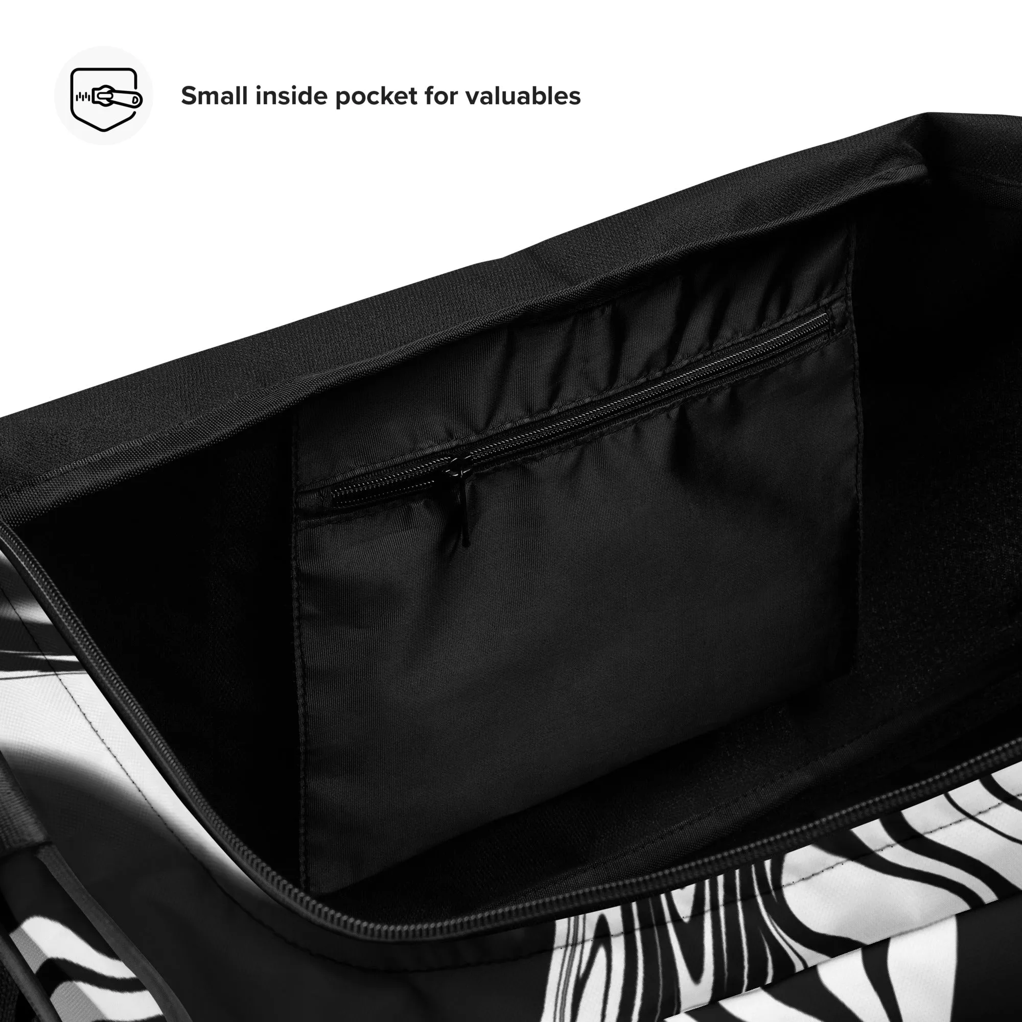 Illusions Psychadelic Black & White Duffle bag