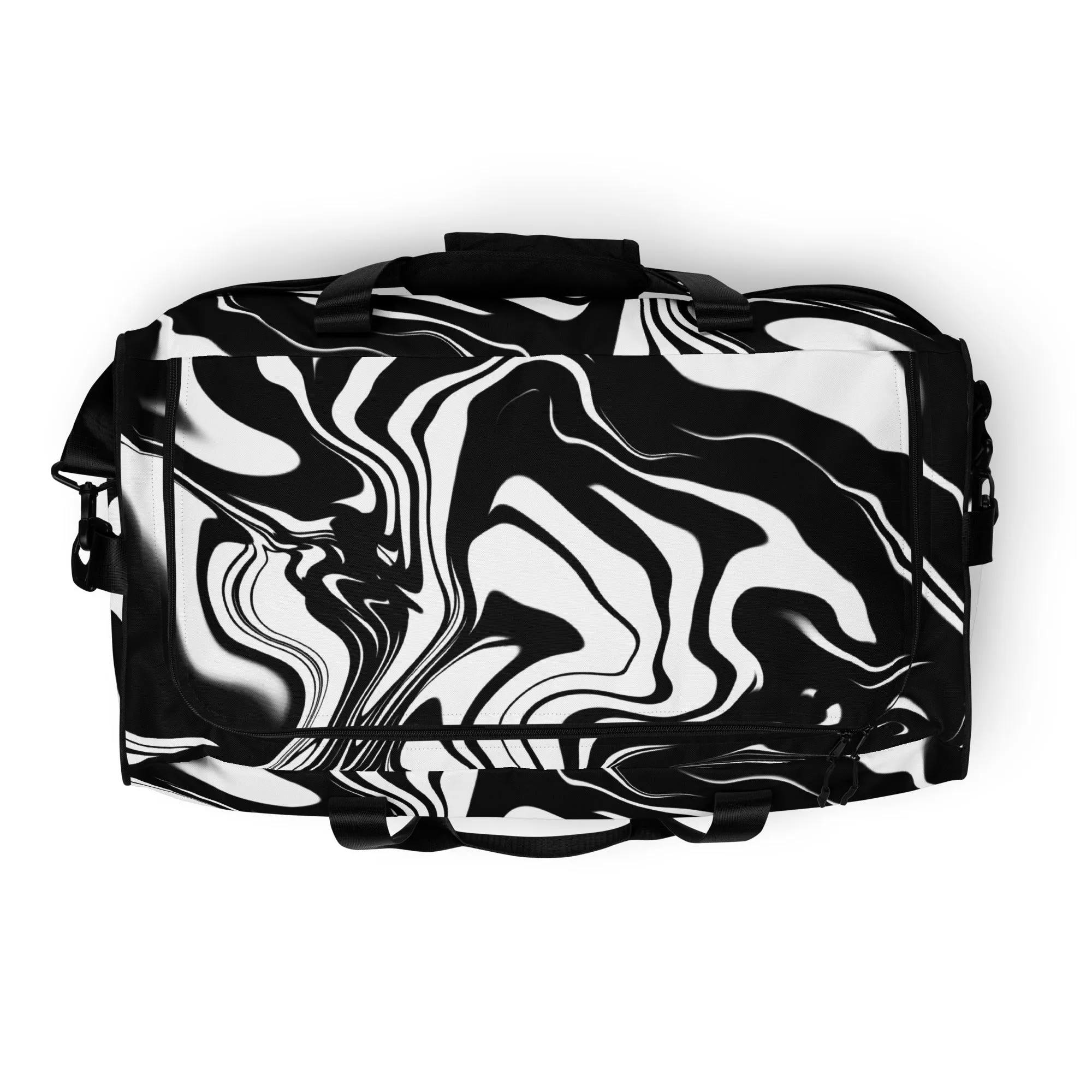 Illusions Psychadelic Black & White Duffle bag