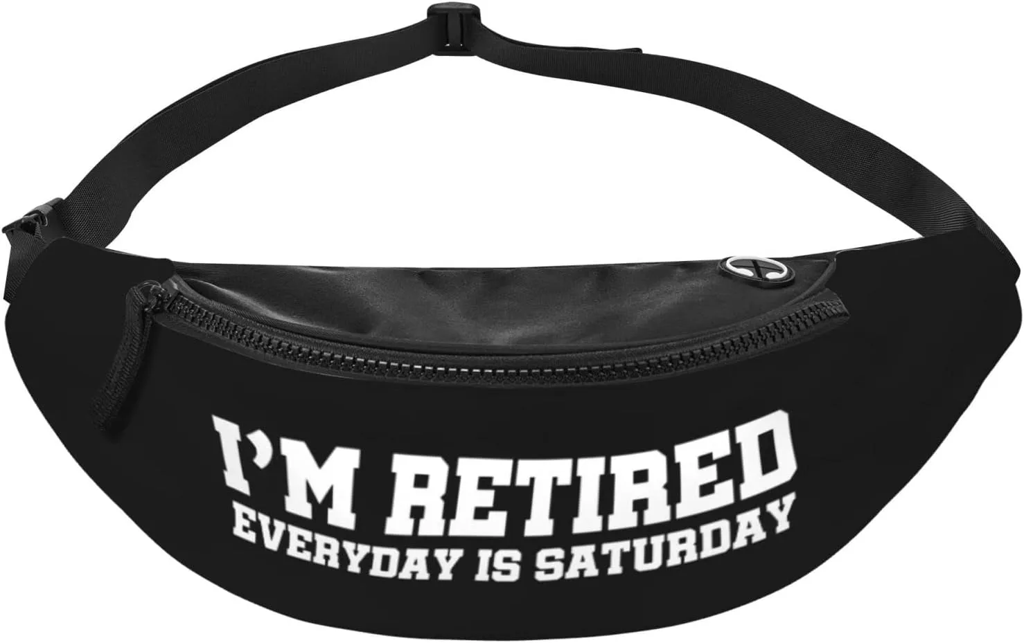 I'M Retired Every Day Is Saturday Adjustable Leisure Waistpack Outdoor Sports Running Waistpack Travel Phone Bag