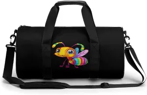 Insect Ant Gym Bag Cylindrical Sports Bag Travel Duffel Bag with Shoulder Strap