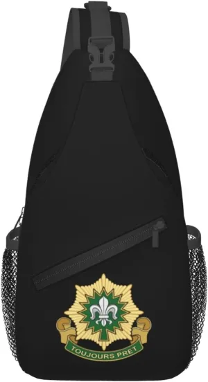 Insignia Usa Army 2Nd Cavalry Regiment V2 Crossbody Bags For Women Men Chest Backpack Gym Shoulder Bag Travel Outdoor Sports Casual Crossbody Bags