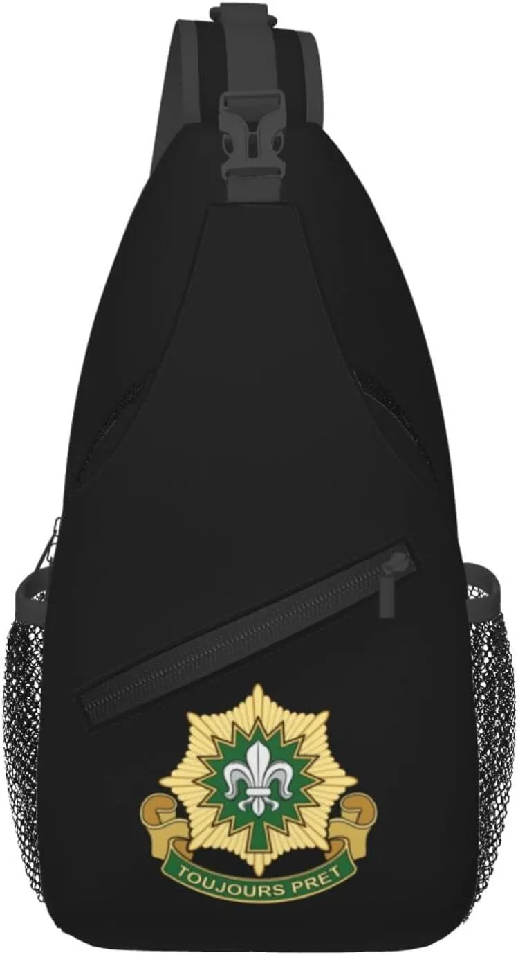 Insignia Usa Army 2Nd Cavalry Regiment V2 Crossbody Bags For Women Men Chest Backpack Gym Shoulder Bag Travel Outdoor Sports Casual Crossbody Bags