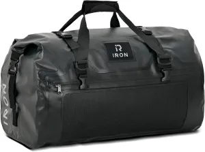 IRON JIA'S Motorcycle Dry Bag - Waterproof Duffle & Luggage Tail Bag Saddle Bags with Roll Top Closure, Shoulder Straps, Inner Pocket and Mesh Pocket (Black, 70L)