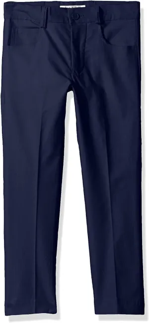Isaac Mizrahi Boy's Jean Style Slim Fit Adjustable Waist 100% Cotton Pant - Colors