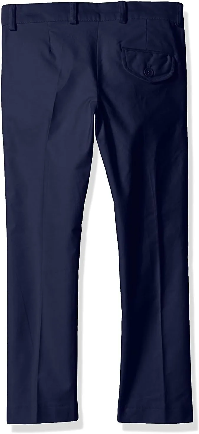 Isaac Mizrahi Boy's Jean Style Slim Fit Adjustable Waist 100% Cotton Pant - Colors
