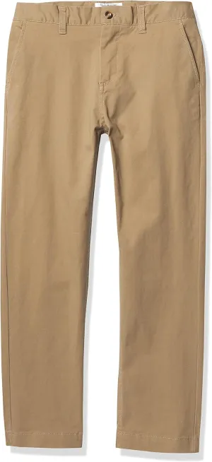 Isaac Mizrahi Men's Boy's Slim Fit Adjustable Waist Stretch Cotton Pant