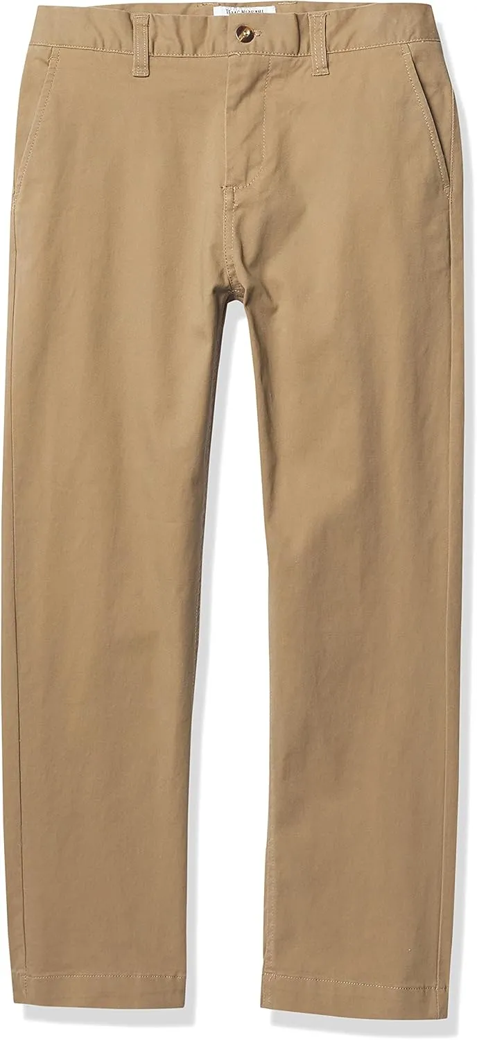 Isaac Mizrahi Men's Boy's Slim Fit Adjustable Waist Stretch Cotton Pant