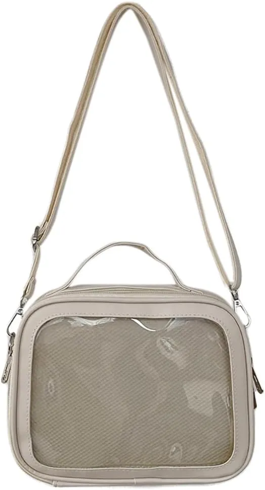 Ita JK Uniform Handbag, Kawaii Messenger Clear Shoulder Crossbody Purse, Kawaii Pin Display Bag With Insert For Anime
