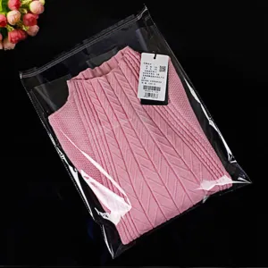J-Beauty 15.5 x 11.5 Inch Clear Apparel Bags Self Seal Flap for T-Shirt,Clothes,Party Wedding Gift Bags (200 Pcs)