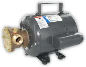 Jabsco 11810-0003 Marine Series General Purpose Utility Pump (Nitrile Impeller, Open Drip Proof Motor Non CE, 115-Volt, 1/2" NPT Ports)