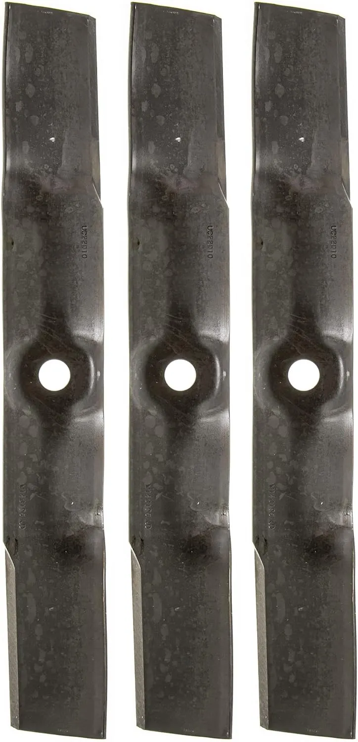 John Deere UC22010 Mower Blades 3-Pack 54" Deck GX225 GX335 GX345 X320 X500 X750 Z535 Z540 Z445