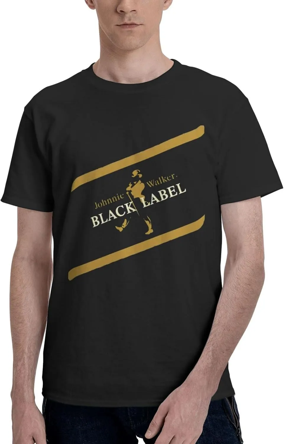 Johnnie Music and Walker T-Shirt Short Sleeve Soft Cotton Breathable Tops Casual Tee Shirt