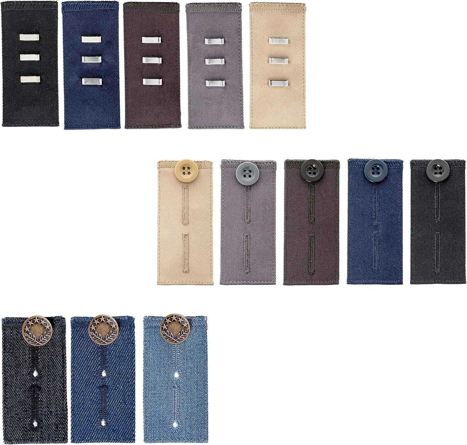 Johnson & Smith Pants Extenders | Cotton Material | Adjustable Waist Extender for Pants