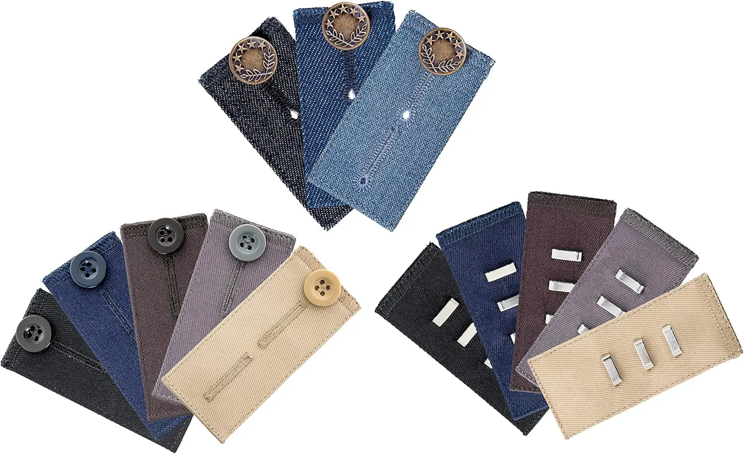 Johnson & Smith Pants Extenders | Cotton Material | Adjustable Waist Extender for Pants