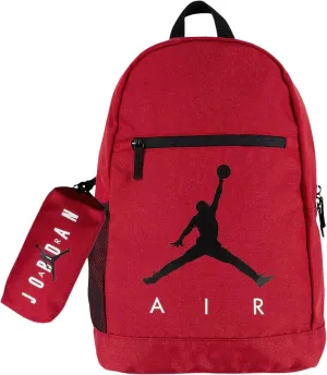 Jordan Unisex Large Pack Bag 2 pc Set Backpack (Red), One Size