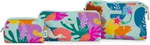 JuJuBe | Be Set Organization Pouches, Pretty Travel Toiletry Bag Set for Women, Stylish Party Clutch or Handbag