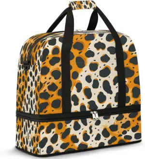 Jungle Pulse Travel Duffel Bag, Travel Essentials, Gym Bag for Women, Weekender Overnight Bag With Shoes Compartment, Carry On Bags for Airplanes