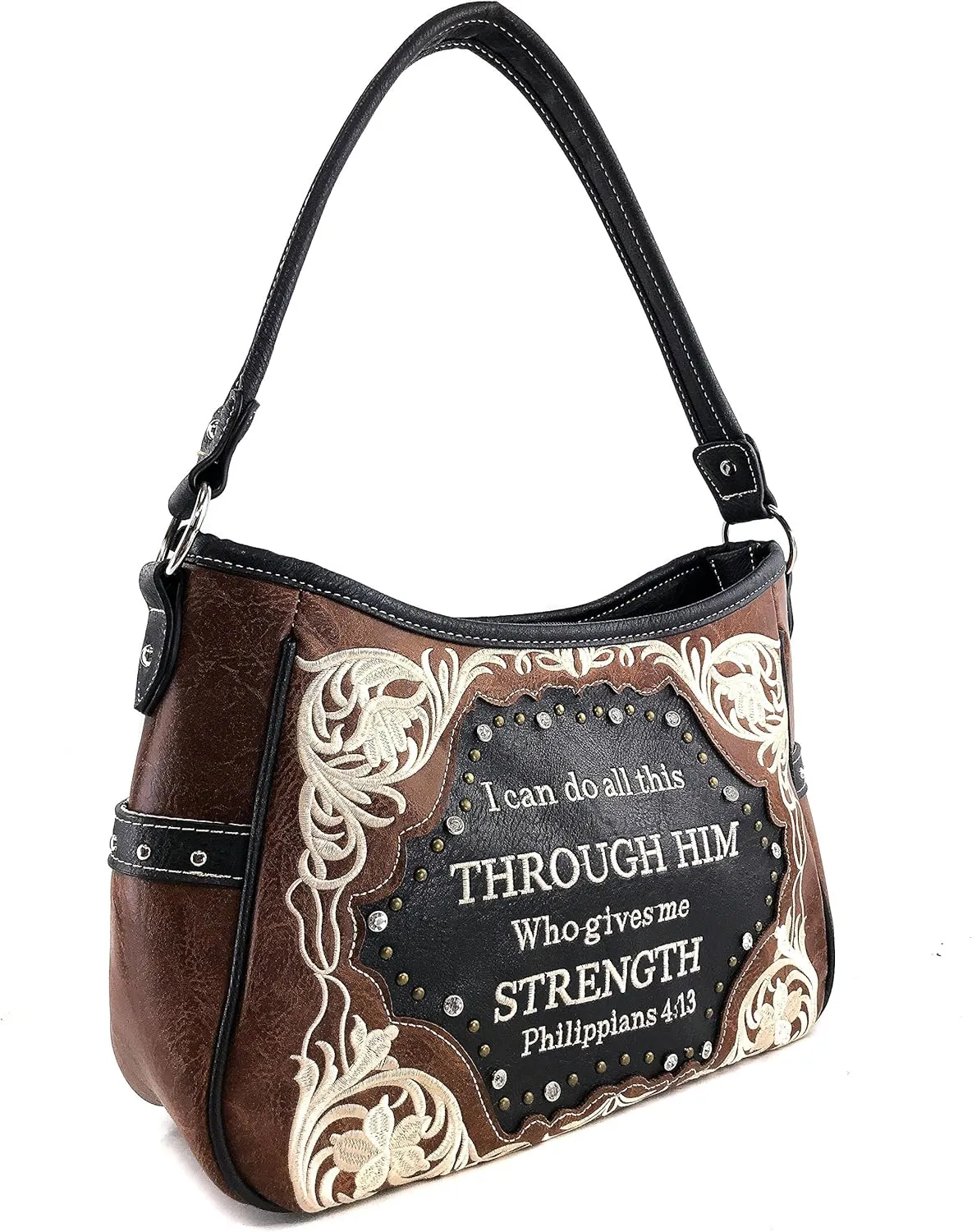 Justin West Through Him Who Gives Me Strength Philippians 4:13 Bible Verse Purse