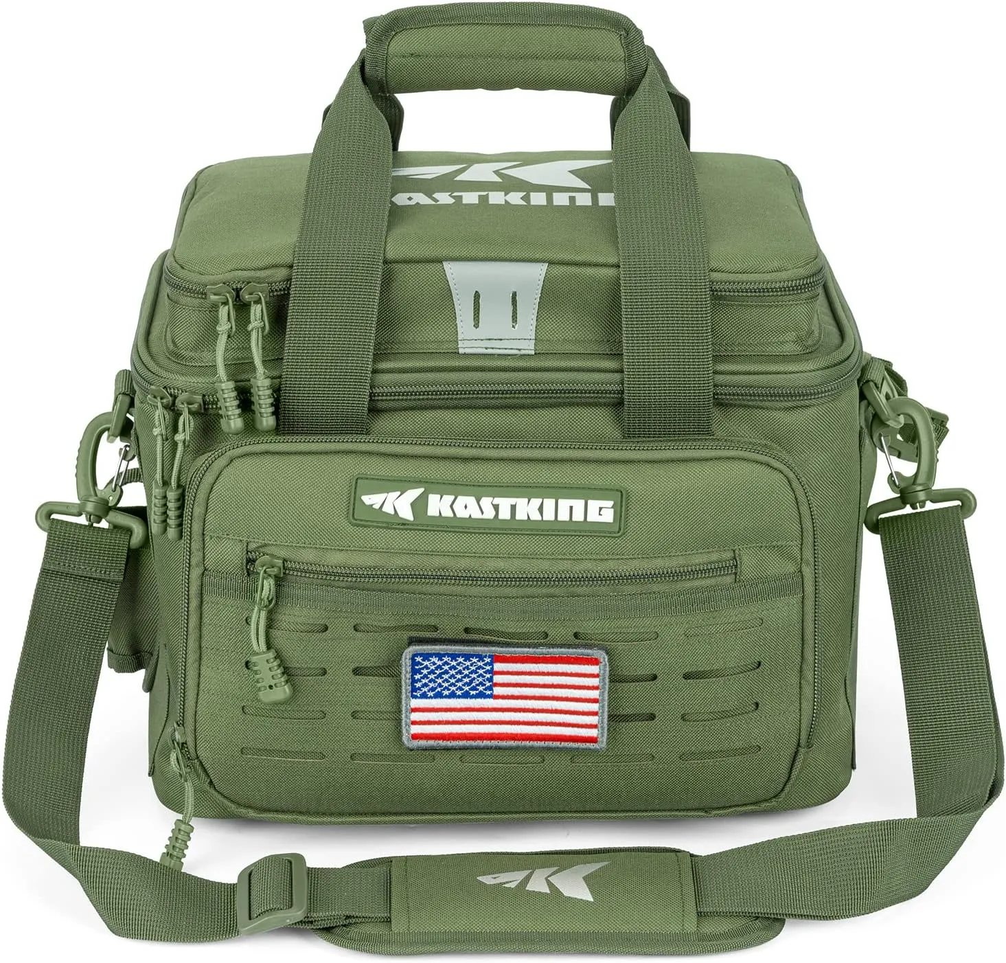 KastKing Fishing Tackle Bags - Saltwater & Freshwater Fishing Bags - Water Resistant, Padded Shoulder Strap - Gear Storage