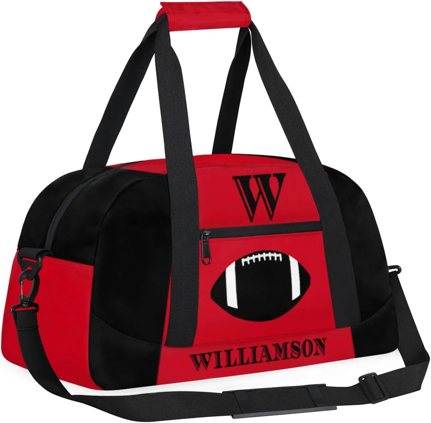 Kids Duffle Bag Personalized Gym Bag Overnight Bags, Ideal for Travel and Sports, Suitable for Men Women for Gym, Dance, Yoga, Durable Waterproof Sport Overnight Handbags Rugby