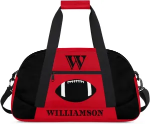 Kids Duffle Bag Personalized Gym Bag Overnight Bags, Ideal for Travel and Sports, Suitable for Men Women for Gym, Dance, Yoga, Durable Waterproof Sport Overnight Handbags Rugby