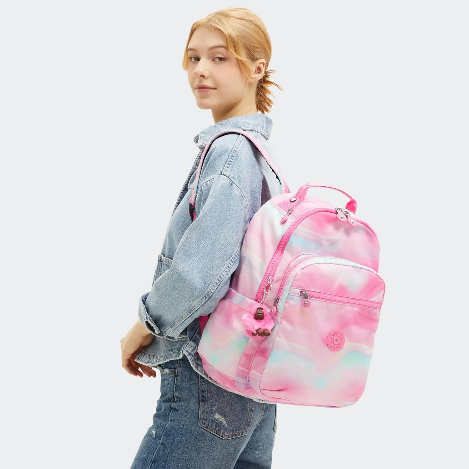 Kipling Women's Seoul Bts Prt 15" Laptop Backpack, Durable, Roomy with Padded Shoulder Straps, Built-In Protective Sleeve