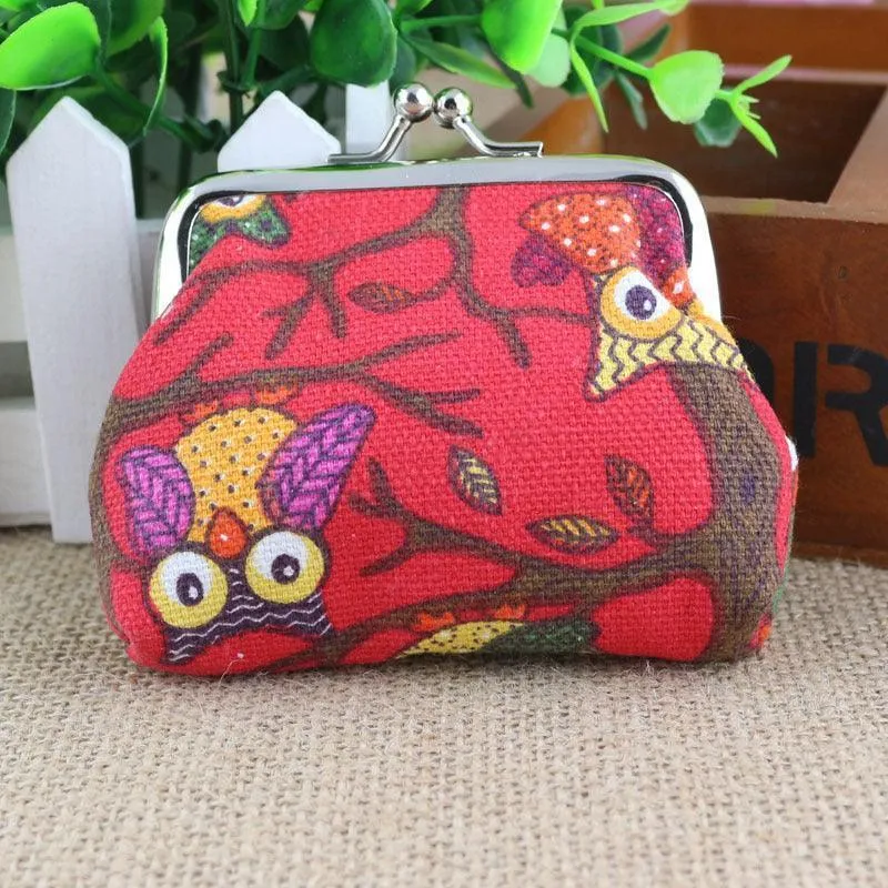 Korean lovely small zero purse lady canvas