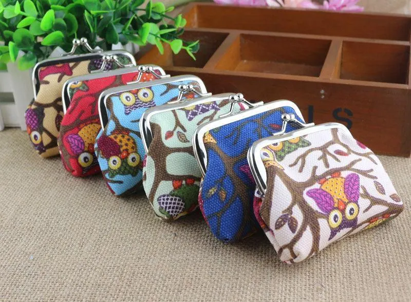 Korean lovely small zero purse lady canvas