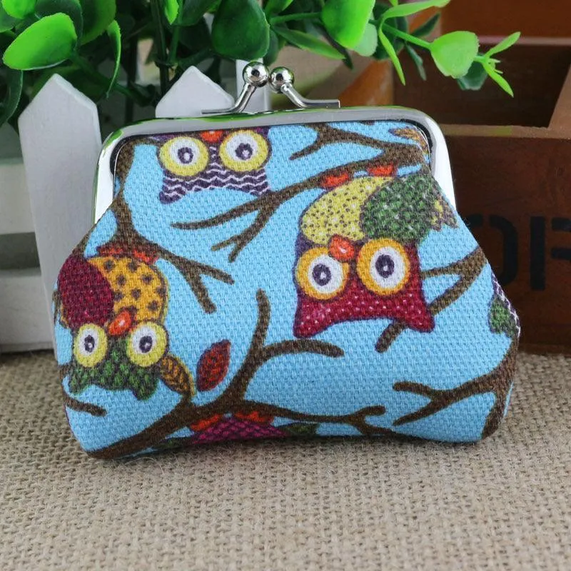 Korean lovely small zero purse lady canvas